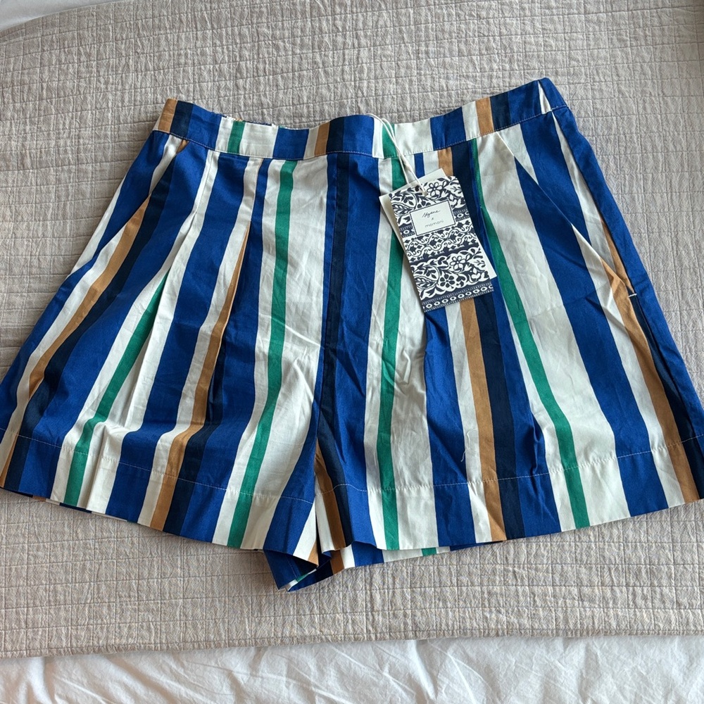 NWT Sézane x Momonì Nicolo Shorts in Multico Size 38/6 - Picture 6 of 7
